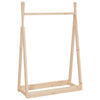 Rack per abbigliamento vidaxl 100x45x150 cm pino solido