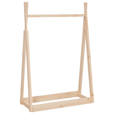 Rack per abbigliamento vidaxl 100x45x150 cm pino solido