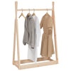 Rack per abbigliamento vidaxl 100x45x150 cm pino solido