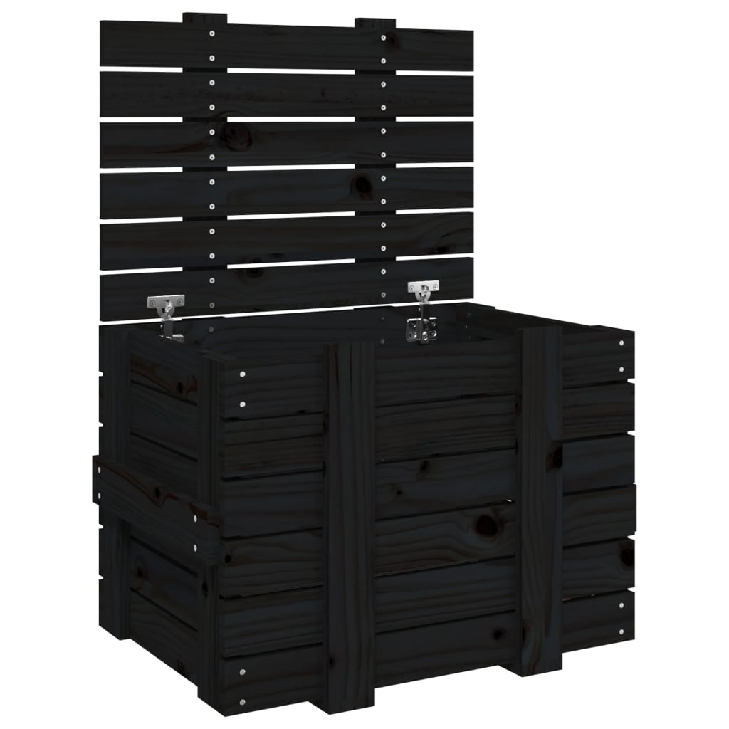 Casella di archiviazione Vidaxl 58x40.5x42 cm in legno di pino solido
