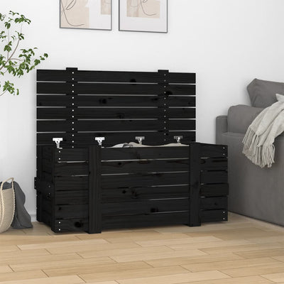 Casella di archiviazione Vidaxl 91x40.5x42 cm in legno di pino solido
