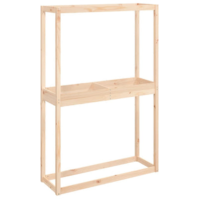 Vidaxl Tire Rack 120x40x180 cm de pino sólido