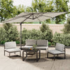 Parasol flotante Vidaxl con poste de aluminio 300x300 cm de arena blanca