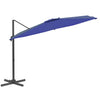 Parasol flotante de Vidaxl con polo de aluminio 400x300 cm azul azul