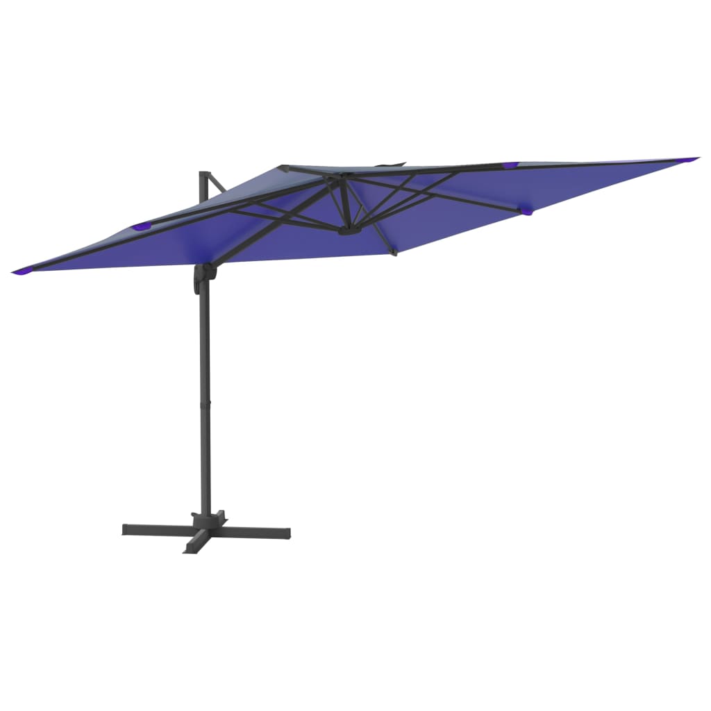 Parasol flotante de Vidaxl con iluminación LED 400x300 cm azul azul