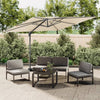 Parasol flotante Vidaxl con techo doble de 400x300 cm de arena blanca