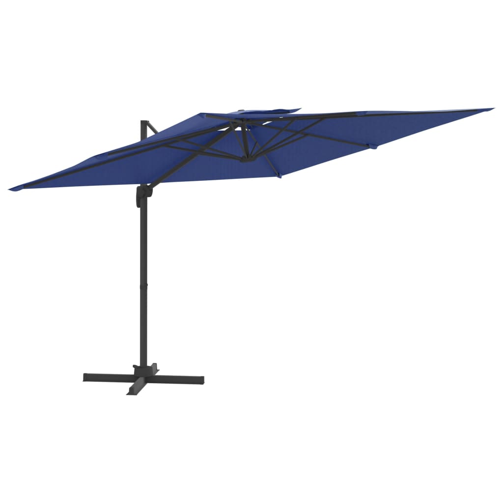 Parasol flotante de Vidaxl con techo doble de 300x300 cm Azure Azul