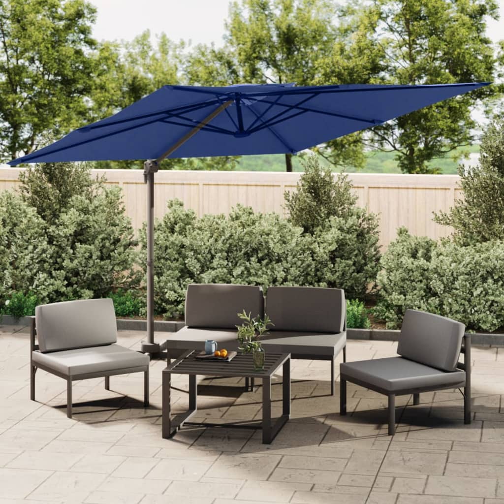 Vidaxl Parasolo galleggiante con doppio top 400x300 cm blu azure