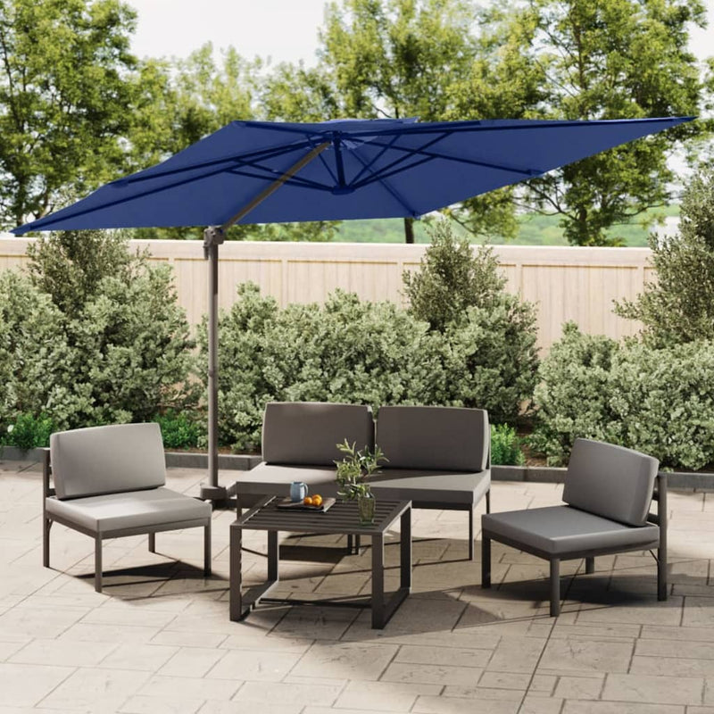 Vidaxl Parasolo galleggiante con doppio top 400x300 cm blu azure