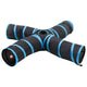 VidaXL túnel para gatos 4 vías 25 cm poliéster negro y azul