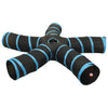 VidaXL tunnel per gatti 5 volte 25 cm in poliestere nero e blu
