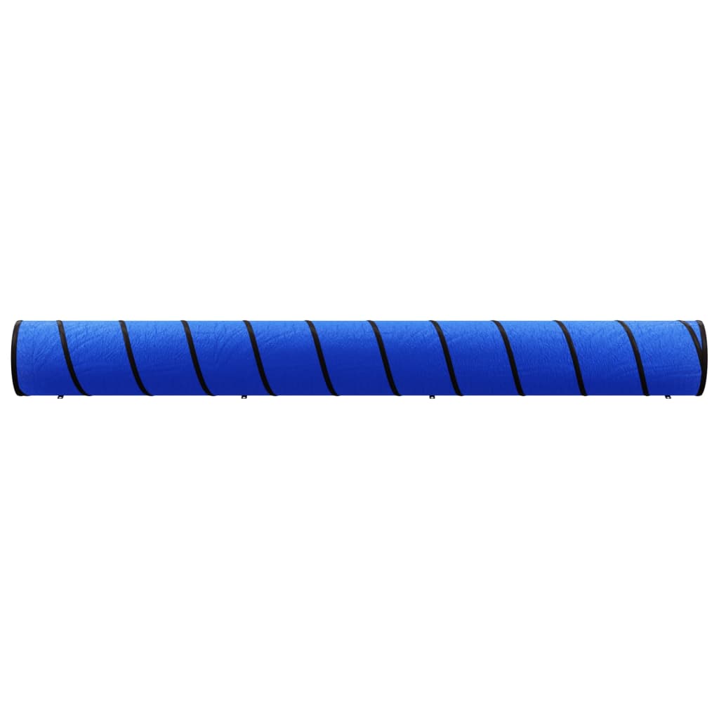 Tunnel di cani Vidaxl Ø 55x500 cm Polyester Blue