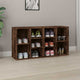 Vidaxl schoenenbank 103x30x55 cm bewerkt hout gerookt eikenkleurig