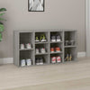 Vidaxl schoenenbank 103x30x55 cm bewerkt hout grijs sonoma eiken