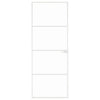 Vidaxl Porta interna 76x201,5 cm in vetro indurito e bianco alluminio