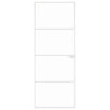 Vidaxl Porta interna 76x201,5 cm in vetro indurito e bianco alluminio