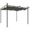 Vidaxl pergola con tetto estensibile 295x292x230 antracite -colorato