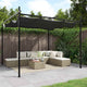 Vidaxl Pergola con techo extensible 295x292x230 antracita