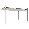 Pergola VidaXL con tetto retrattile 395x292x230 color panna