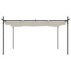 Vidaxl pergola met uitschuifbaar dak 395x292x230 crèmekleurig