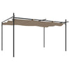 Vidaxl pergola met uitschuifbaar dak 395x292x230 taupe