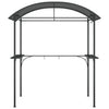Vidaxl Barbecuepavilion con schede laterali 220x115x230 cm Antracite in acciaio