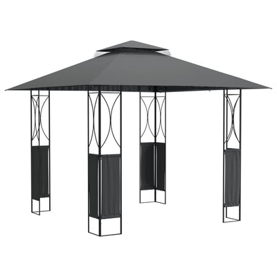 Vidaxl Arbor con tetto 300x300x270 cm in acciaio antracite -lorato