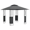 Arbor Vidaxl con techo 300x300x270 cm de acero antracita