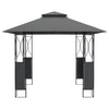 Arbor Vidaxl con techo 300x300x270 cm de acero antracita