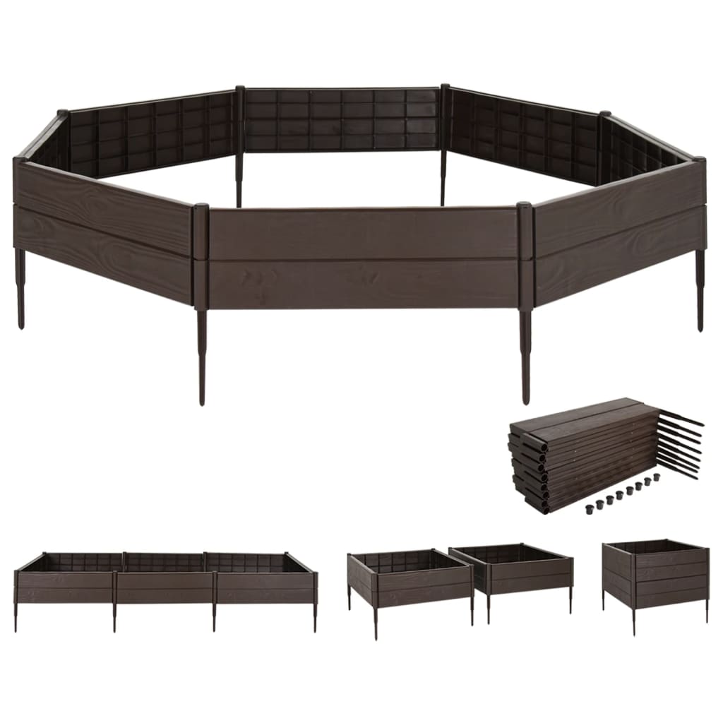 Vidaxl Fiorter ha raccolto polipropene da 120x120x20 cm