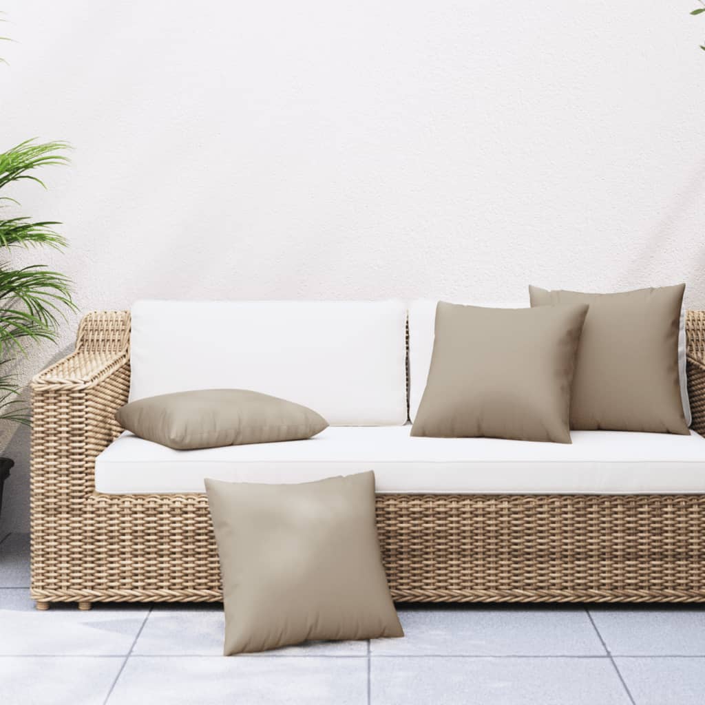 Cuscini di divano Vidaxl 4 pezzi 40x40 cm Taupe