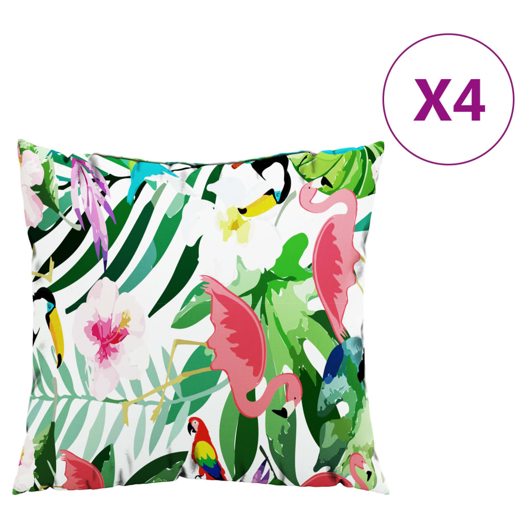 Cuscini decorativi Vidaxl 4 ST 40x40 cm tessuto multilorato