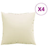 Vidaxl Bank Cushions 4 ST 50x50 cm Crema in tessuto