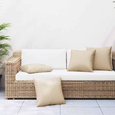 Vidaxl Bank Cushions 4 ST 50x50 cm Fabric beige