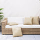 Vidaxl Bank Cushions 4 ST 50x50 cm Fabric beige