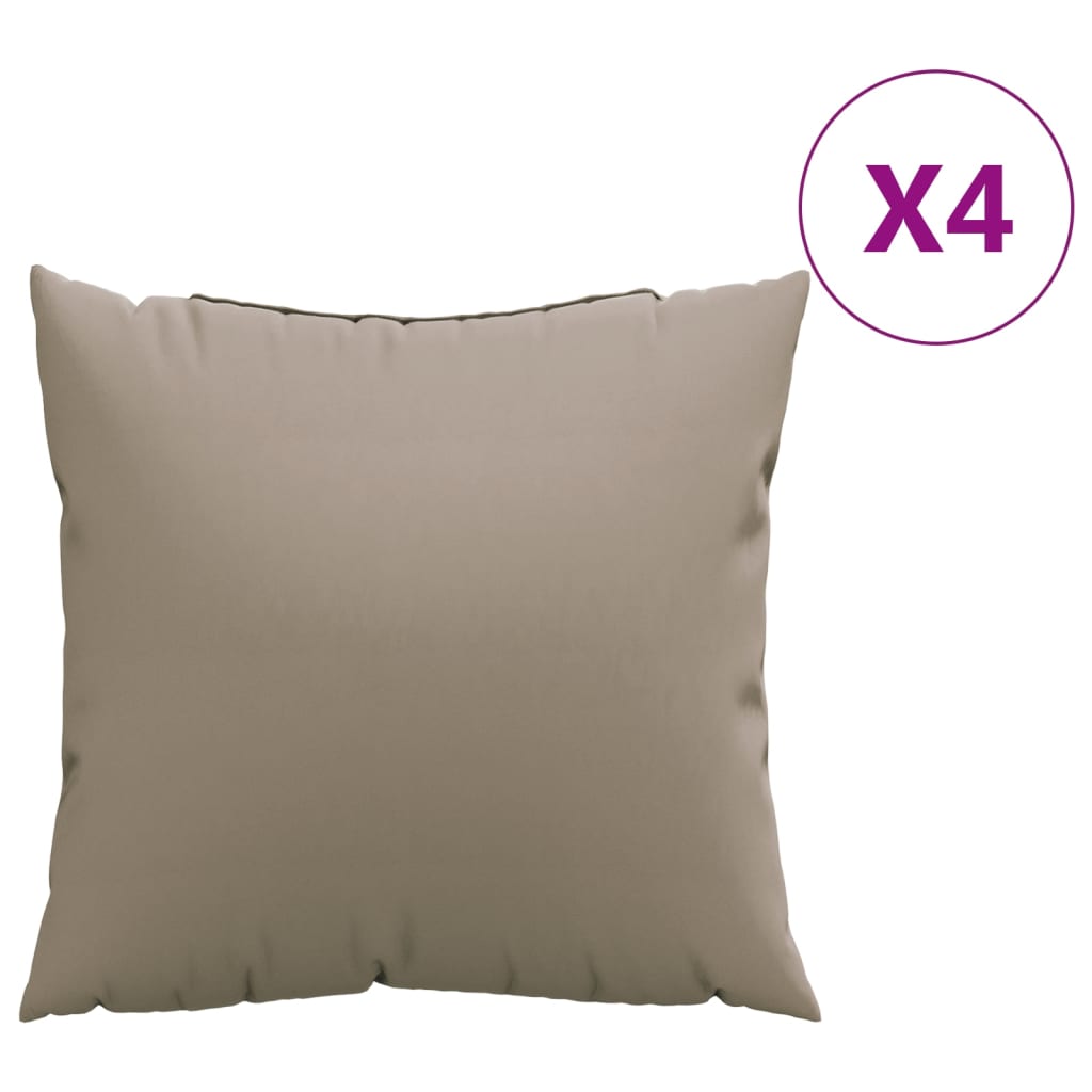 Cuscini di divano Vidaxl 4 St 50x50 cm Taupe