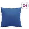 Vidaxl bankkussens 4 st 50x50 cm stof koningsblauw
