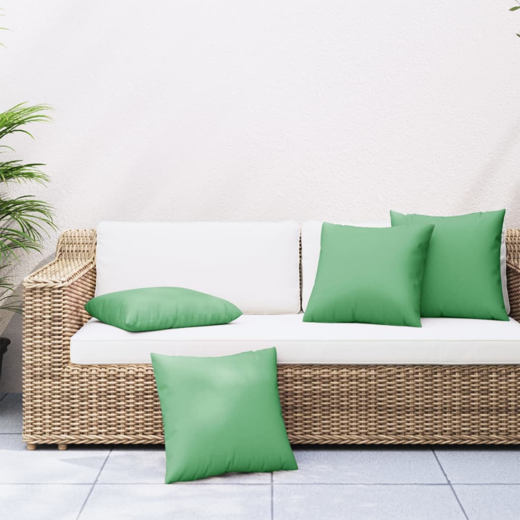 Cuscini di divano Vidaxl 4 pezzi 60x60 cm in tessuto verde