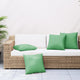 Cuscini di divano Vidaxl 4 pezzi 60x60 cm in tessuto verde