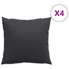 Cuscini per divano Vidaxx 4 pezzi 60x60 cm tessuto nero