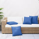 Cuscini per divano VidaXL 4 pezzi 60x60 cm tessuto blu reale