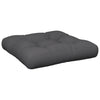Vidaxl Pallet Cuscino 50x50x12 cm tessuto grigio