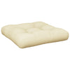 Cuscino Vidaxl pallet 50x50x12 cm crema in tessuto