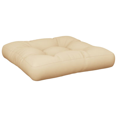 Cojín de palet Vidaxl 50x50x12 cm de tela beige
