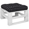 VIDAXL PALLET CUSCHIONE MODELLO FINESTRA 50X50X12 CM BLACO