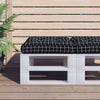 VIDAXL PALLET CUSCHIONE MODELLO FINESTRA 50X50X12 CM BLACO