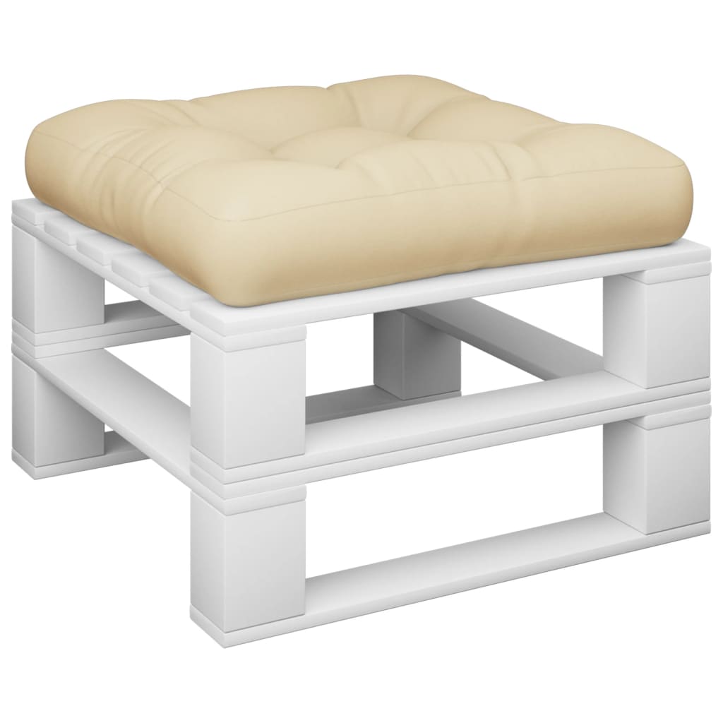 Cuscino Vidaxl pallet 60x60x12 cm in tessuto beige