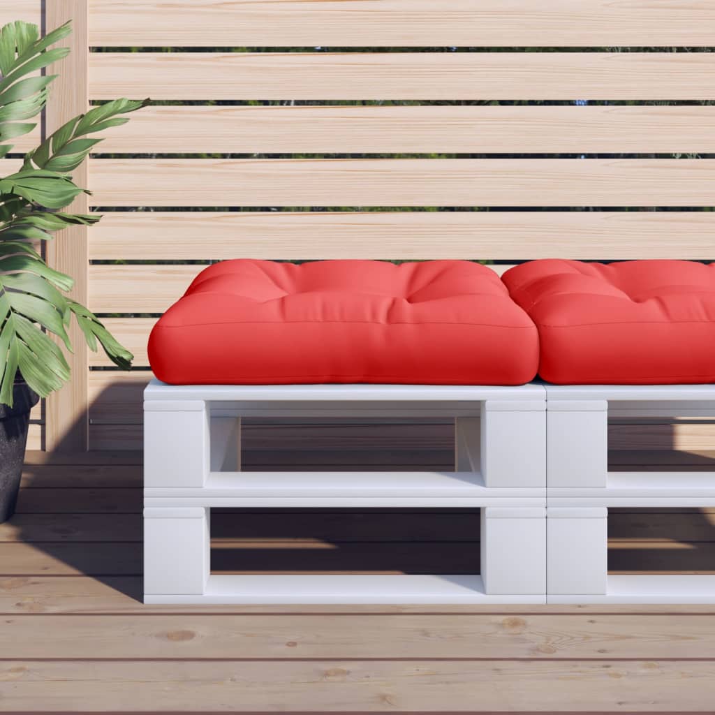 Cuscino Vidaxl pallet 60x60x12 cm tessuto rosso