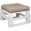 Vidaxl Pallet Cuscino 60x60x12 cm tessuto taupe