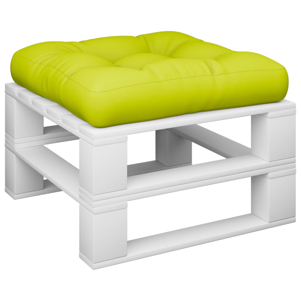 Cuscino Vidaxl pallet 60x60x12 cm tessuto verde chiaro